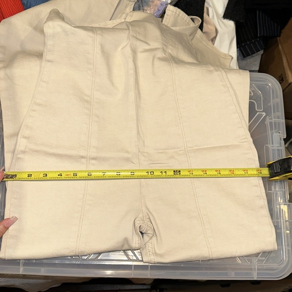 Fitted Halter Neck Denim Jumpsuit - Picture 7 of 7